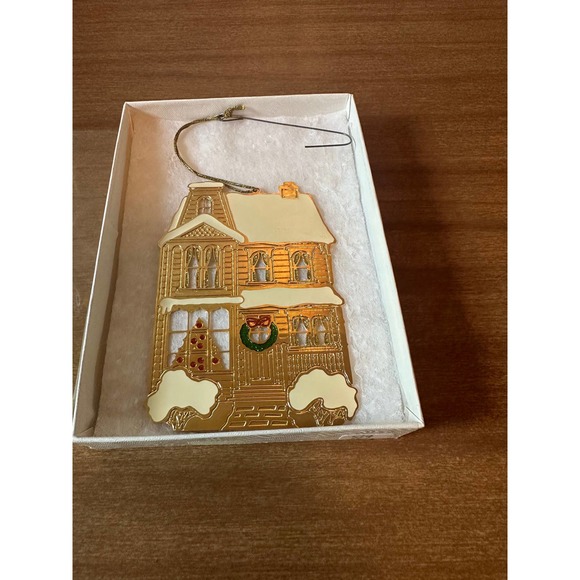 Vintage 24K plated Christmas ornament - Picture 9 of 10